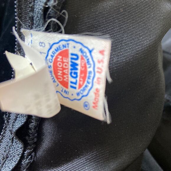 Vintage Karen Lucas For Niki ILGWU Made In USA Velvet Woman Dress Size 12 - Picture 9 of 16